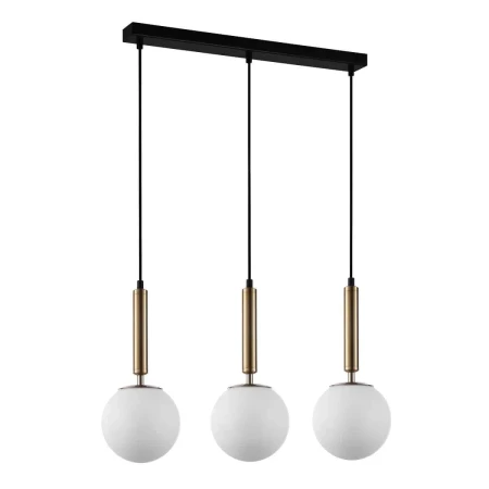 Lampa nad stół wisząca nowoczesna RAVENA PND-2324-3L GD+OPA - Italux